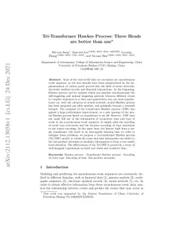 Tri-Transformer Hawkes Process: Three Heads are better than one