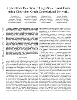 Cyberattack Detection in Large-Scale Smart Grids using Chebyshev Graph
  Convolutional Networks