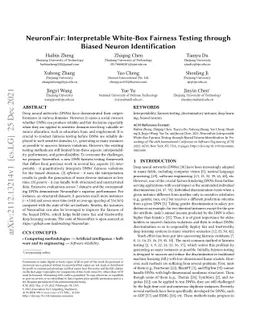 NeuronFair: Interpretable White-Box Fairness Testing through Biased
  Neuron Identification