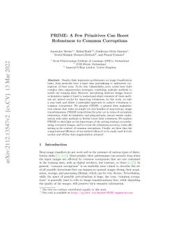 PRIME: A few primitives can boost robustness to common corruptions
