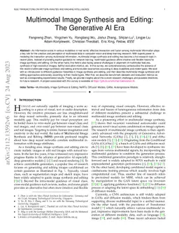 Multimodal Image Synthesis and Editing: The Generative AI Era