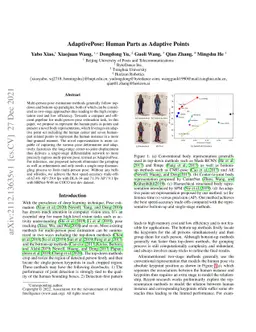 AdaptivePose: Human Parts as Adaptive Points
