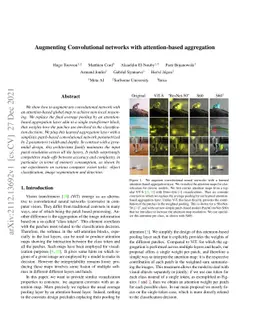Augmenting Convolutional networks with attention-based aggregation
