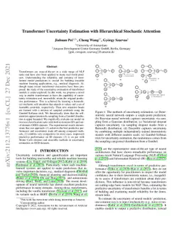 Transformer Uncertainty Estimation with Hierarchical Stochastic
  Attention