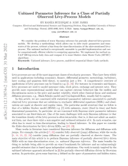 Unbiased Parameter Inference for a Class of Partially Observed
  Levy-Process Models