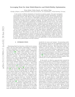 Leveraging Trust for Joint Multi-Objective and Multi-Fidelity
  Optimization