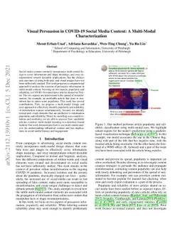 Visual Persuasion in COVID-19 Social Media Content: A Multi-Modal
  Characterization