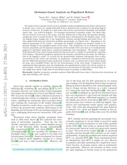 Mechanics-based Analysis on Flagellated Robots