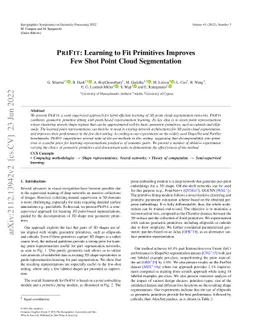 PriFit: Learning to Fit Primitives Improves Few Shot Point Cloud
  Segmentation
