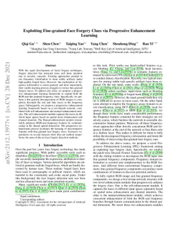 Exploiting Fine-grained Face Forgery Clues via Progressive Enhancement
  Learning