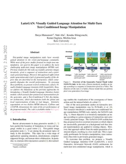 LatteGAN: Visually Guided Language Attention for Multi-Turn
  Text-Conditioned Image Manipulation