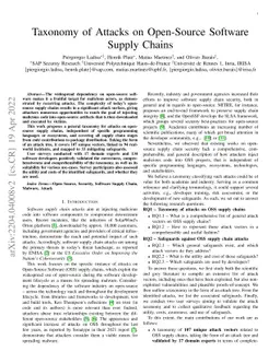 Taxonomy of Attacks on Open-Source Software Supply Chains