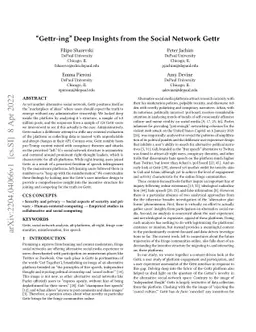 "Gettr-ing" Deep Insights from the Social Network Gettr