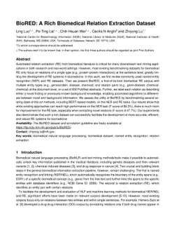 BioRED: A Rich Biomedical Relation Extraction Dataset