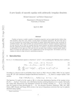 A new family of smooth copulas with arbitrarily irregular densities