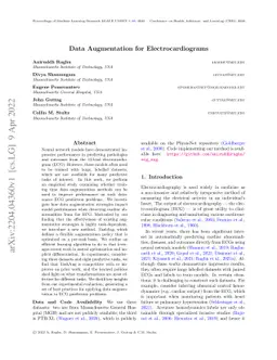 Data Augmentation for Electrocardiograms