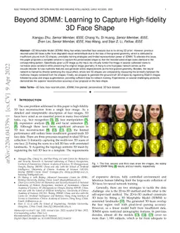 Beyond 3DMM: Learning to Capture High-fidelity 3D Face Shape