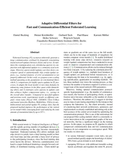Adaptive Differential Filters for Fast and Communication-Efficient
  Federated Learning