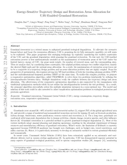 Energy-Sensitive Trajectory Design and Restoration Areas Allocation for
  UAV-Enabled Grassland Restoration