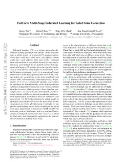 FedCorr: Multi-Stage Federated Learning for Label Noise Correction