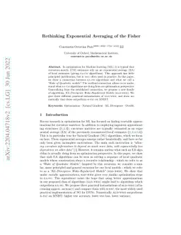 Rethinking Exponential Averaging of the Fisher