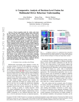 A Comparative Analysis of Decision-Level Fusion for Multimodal Driver
  Behaviour Understanding