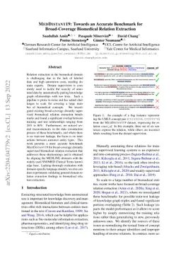 MedDistant19: Towards an Accurate Benchmark for Broad-Coverage
  Biomedical Relation Extraction