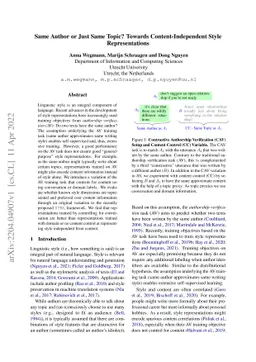 Same Author or Just Same Topic? Towards Content-Independent Style
  Representations