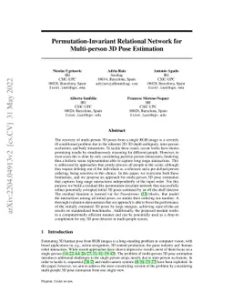 Permutation-Invariant Relational Network for Multi-person 3D Pose
  Estimation