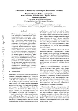 Assessment of Massively Multilingual Sentiment Classifiers