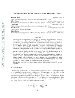 Projection-free Online Learning with Arbitrary Delays