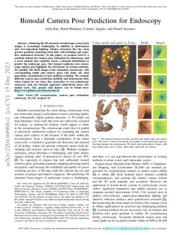 Bimodal Camera Pose Prediction for Endoscopy