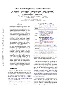 TRUE: Re-evaluating Factual Consistency Evaluation