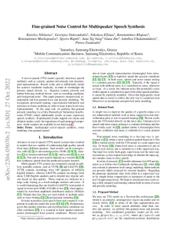 Fine-grained Noise Control for Multispeaker Speech Synthesis