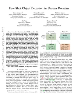 Few-Shot Object Detection in Unseen Domains