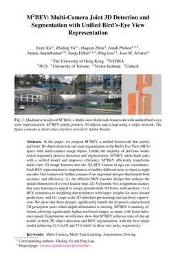 M$^2$BEV: Multi-Camera Joint 3D Detection and Segmentation with Unified
  Birds-Eye View Representation