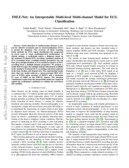 IMLE-Net: An Interpretable Multi-level Multi-channel Model for ECG
  Classification