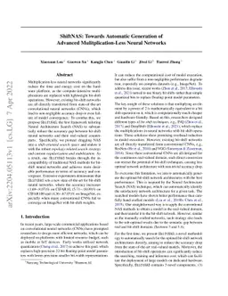 ShiftNAS: Towards Automatic Generation of Advanced Mulitplication-Less
  Neural Networks