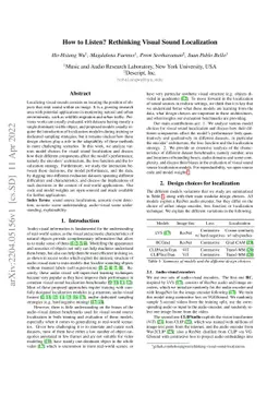 How to Listen? Rethinking Visual Sound Localization