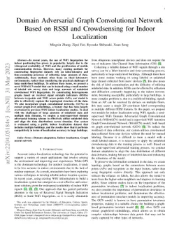 Domain Adversarial Graph Convolutional Network Based on RSSI and
  Crowdsensing for Indoor Localization