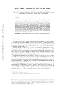 "FIJO": a French Insurance Soft Skill Detection Dataset