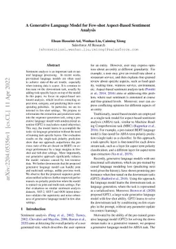 A Generative Language Model for Few-shot Aspect-Based Sentiment Analysis