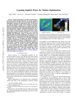 Learning Implicit Priors for Motion Optimization