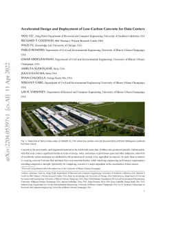 Accelerated Design and Deployment of Low-Carbon Concrete for Data
  Centers