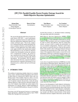 $\{\text{PF}\}^2$ES: Parallel Feasible Pareto Frontier Entropy Search
  for Multi-Objective Bayesian Optimization