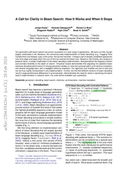 A Call for Clarity in Beam Search: How It Works and When It Stops