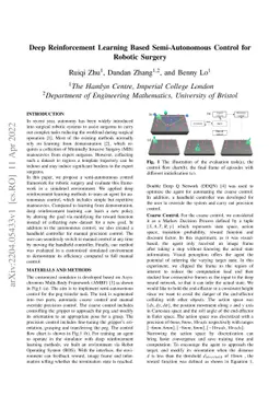 Deep Reinforcement Learning Based Semi-Autonomous Control for Robotic
  Surgery
