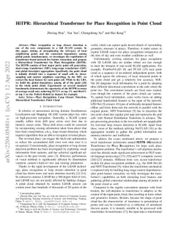 HiTPR: Hierarchical Transformer for Place Recognition in Point Cloud