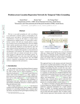 Position-aware Location Regression Network for Temporal Video Grounding