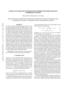 FSOINet: Feature-Space Optimization-Inspired Network for Image
  Compressive Sensing